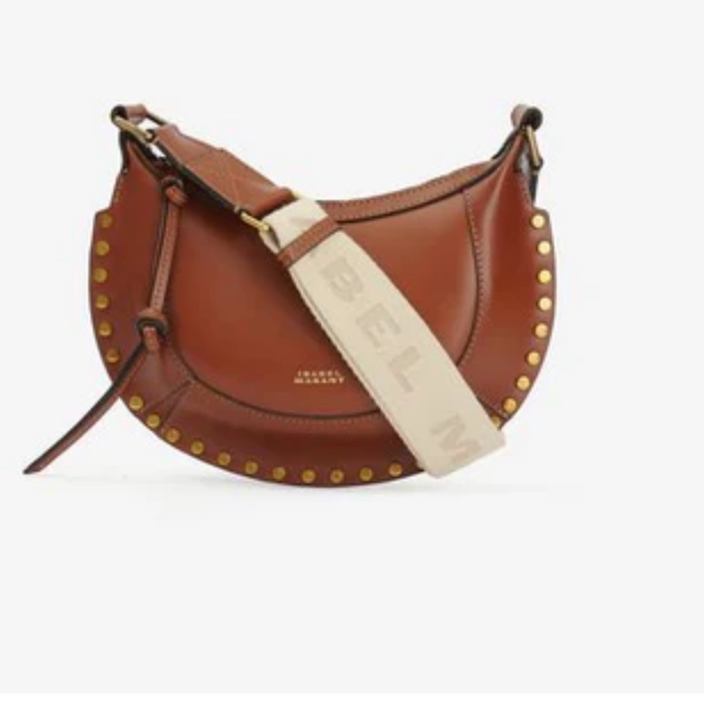 Isabel Marant mini moon leather shoulder baguette bag